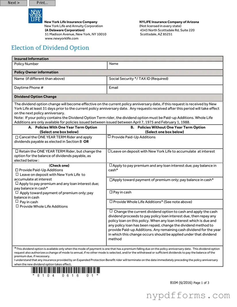 Download New York 8104 Template in PDF