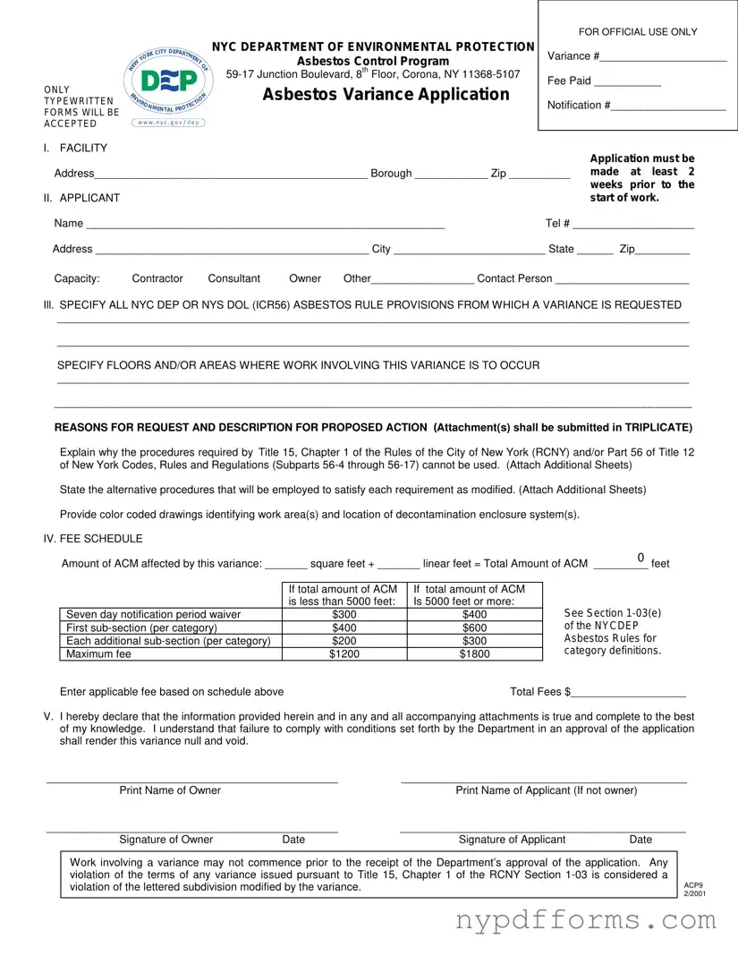 Download New York Acp9 Template in PDF