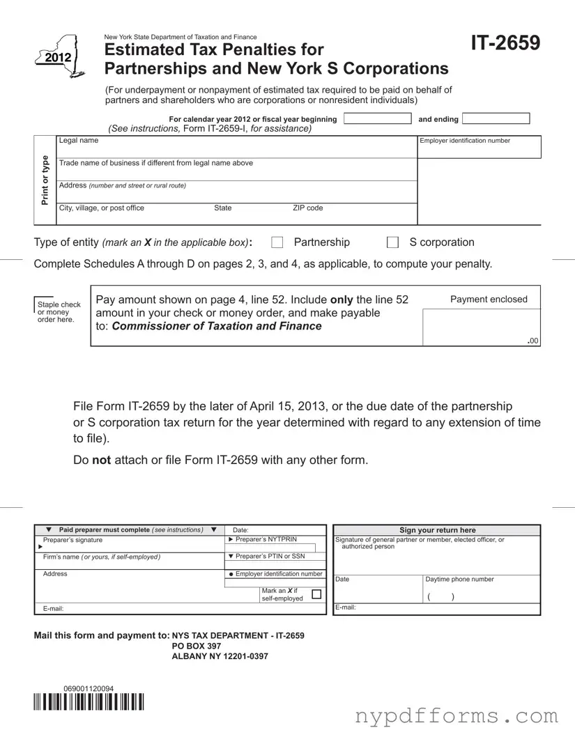 Download New York It 2659 Template in PDF