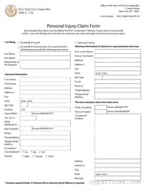 Download New York Claim Template in PDF