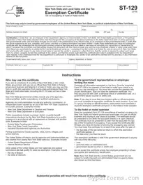 Download New York Hotel Tax Exempt Template in PDF