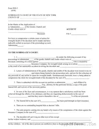 Download New York Wd 3 Template in PDF